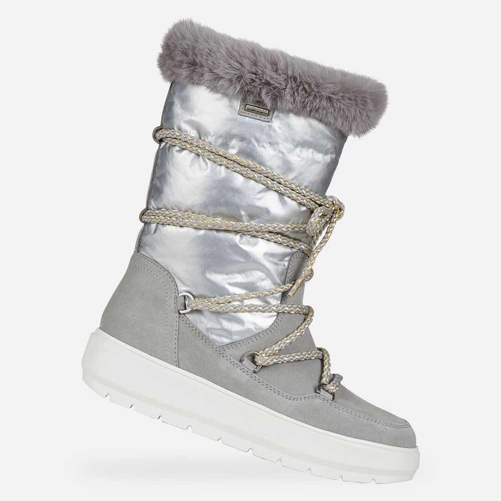 Geox Bayan Bot Gri/Gümüş - Kaula Abx - QGT-247963